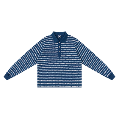 Mertra Logo Stripe Rugby (Blue)